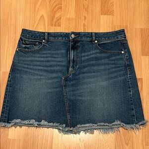 LOFT Denim Mini Skirt